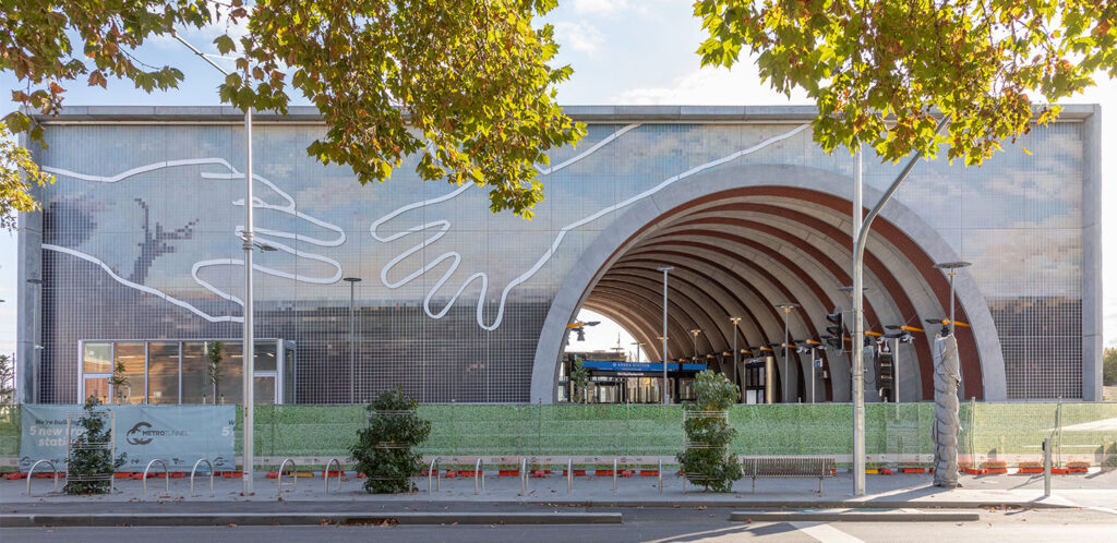 Arden Station: public art and eco-active surfaces for a new urban architecture